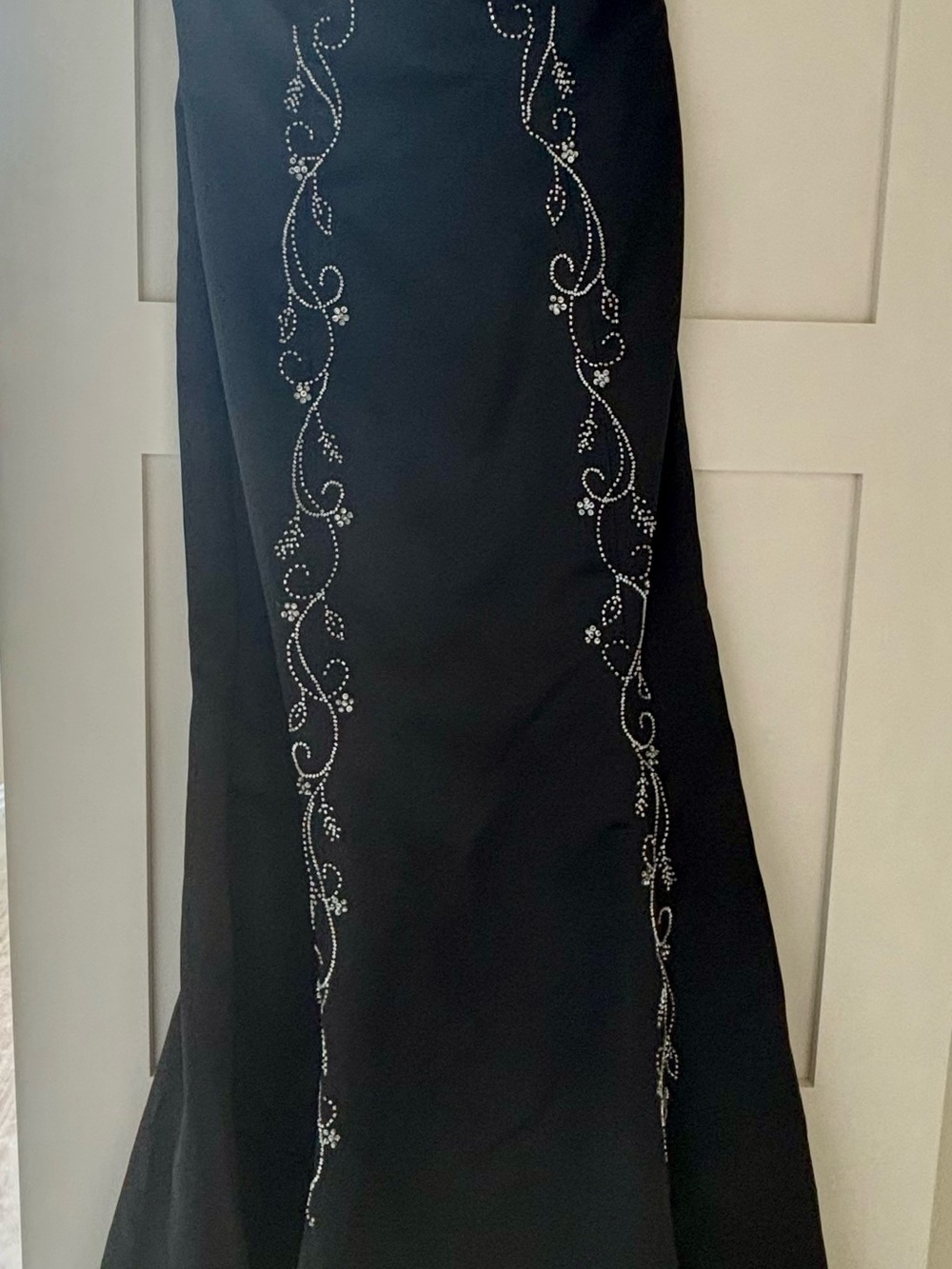 00’s Scene Weaver Black Dress with silver Embroidered Label